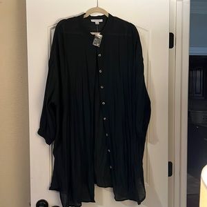 Black Linen Tunic Size M